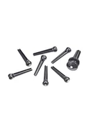 Planet Waves PWPS10 Set Of Pins Black with Ivory Dot