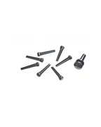 Planet Waves PWPS10 Set Of Pins Black with Ivory Dot