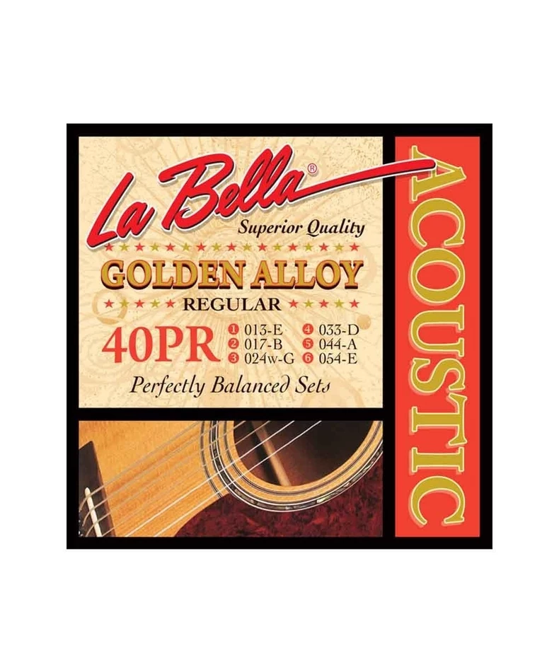 La Bella 40PR Golden Alloy Regular 13-54