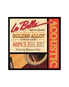 La Bella 40PCL Golden Alloy Custom Lite 11-52