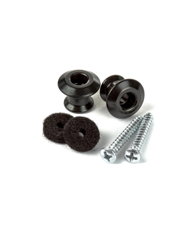 Jim Dunlop 2PSLS033BK STRAPLOK BUTTON DUAL BLACK