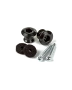 Jim Dunlop 2PSLS033BK STRAPLOK BUTTON DUAL BLACK