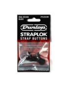 Jim Dunlop 2PSLS033BK STRAPLOK BUTTON DUAL BLACK