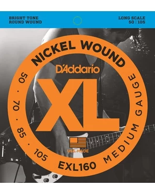 Струни D`Addario EXL160 4Str BASS XL 50 105