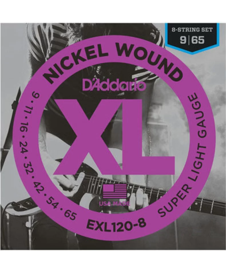 D`Addario EXL120 8 XL 8Str Super Light