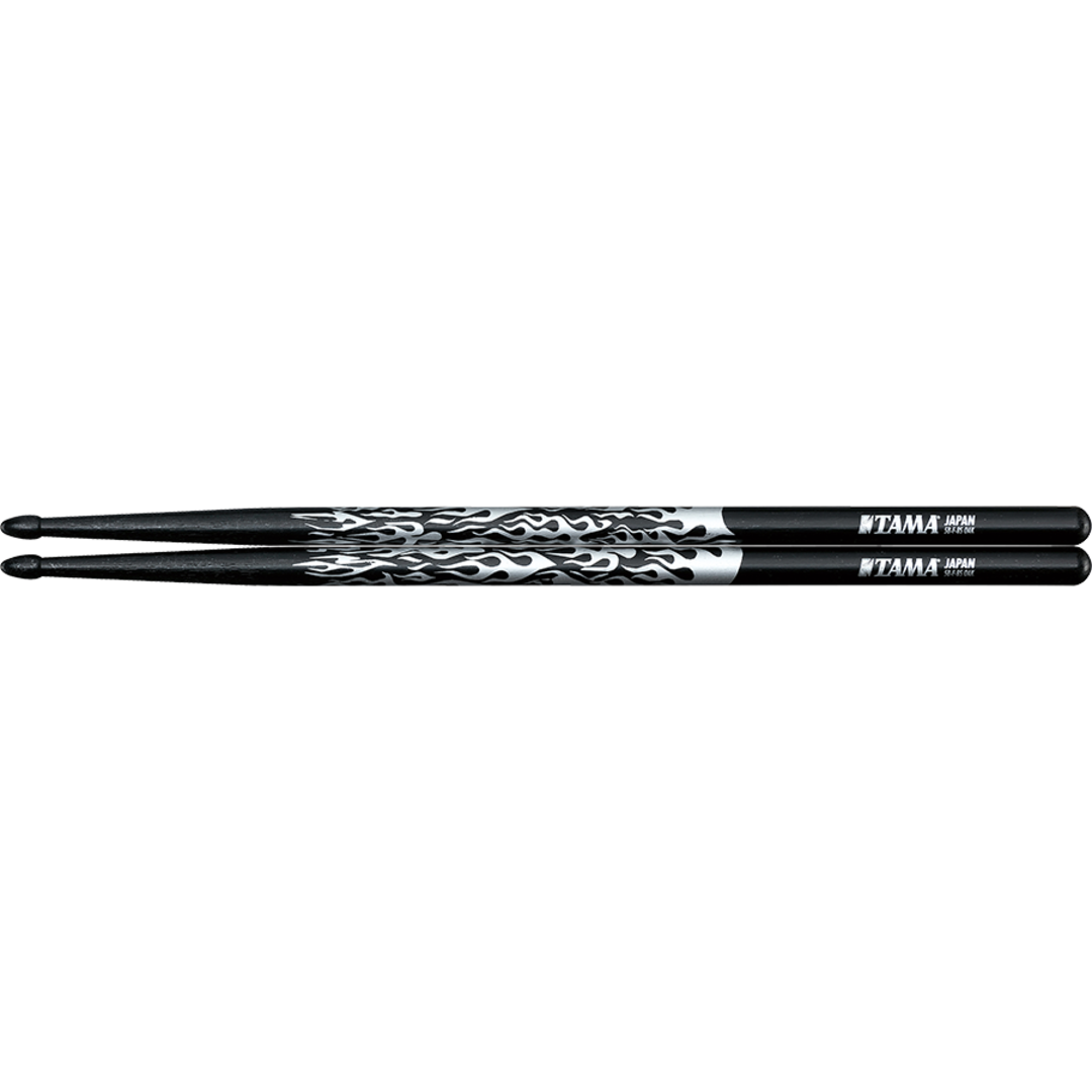 Baguettes De Batterie TAMA 5B - Série Rhythmic Fire - Chêne Japonais - Diamètre 15 Mm, Longueur 406 Mm - Paire Naturelle - 11