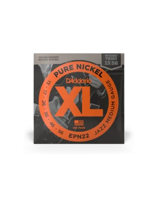 Струни D`Addario EPN22 XL Pure Nickel Jazz Medium