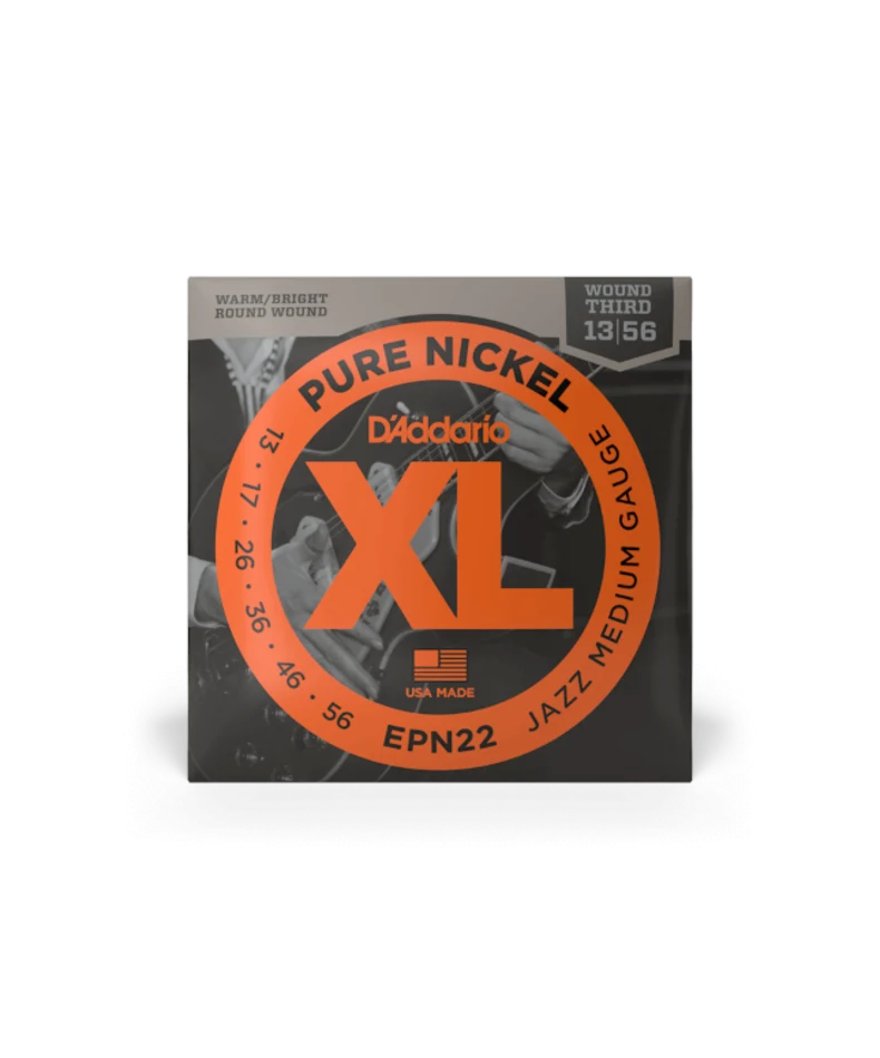 D`Addario EPN22 XL Pure Nickel Jazz Medium